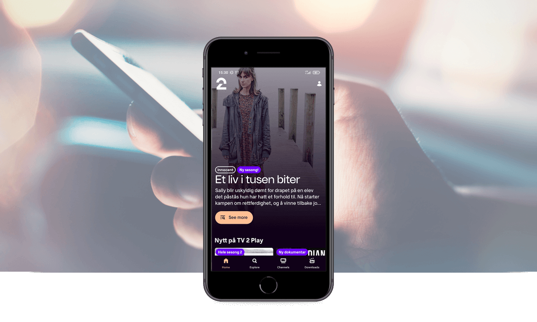 A web and mobile app for Norwegian TV