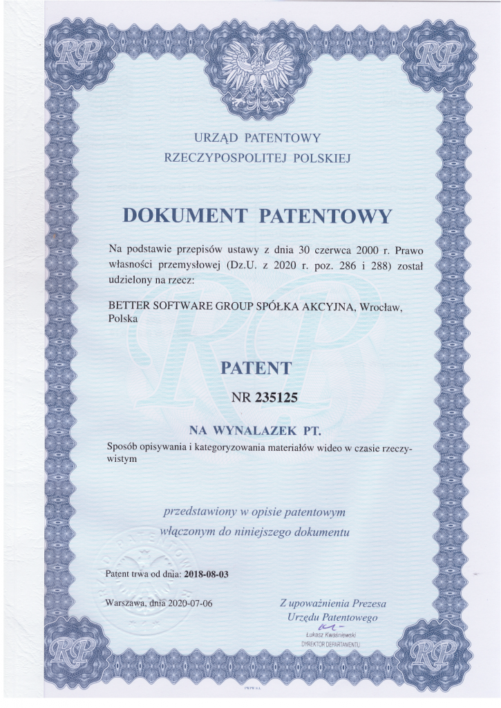 BSG patent