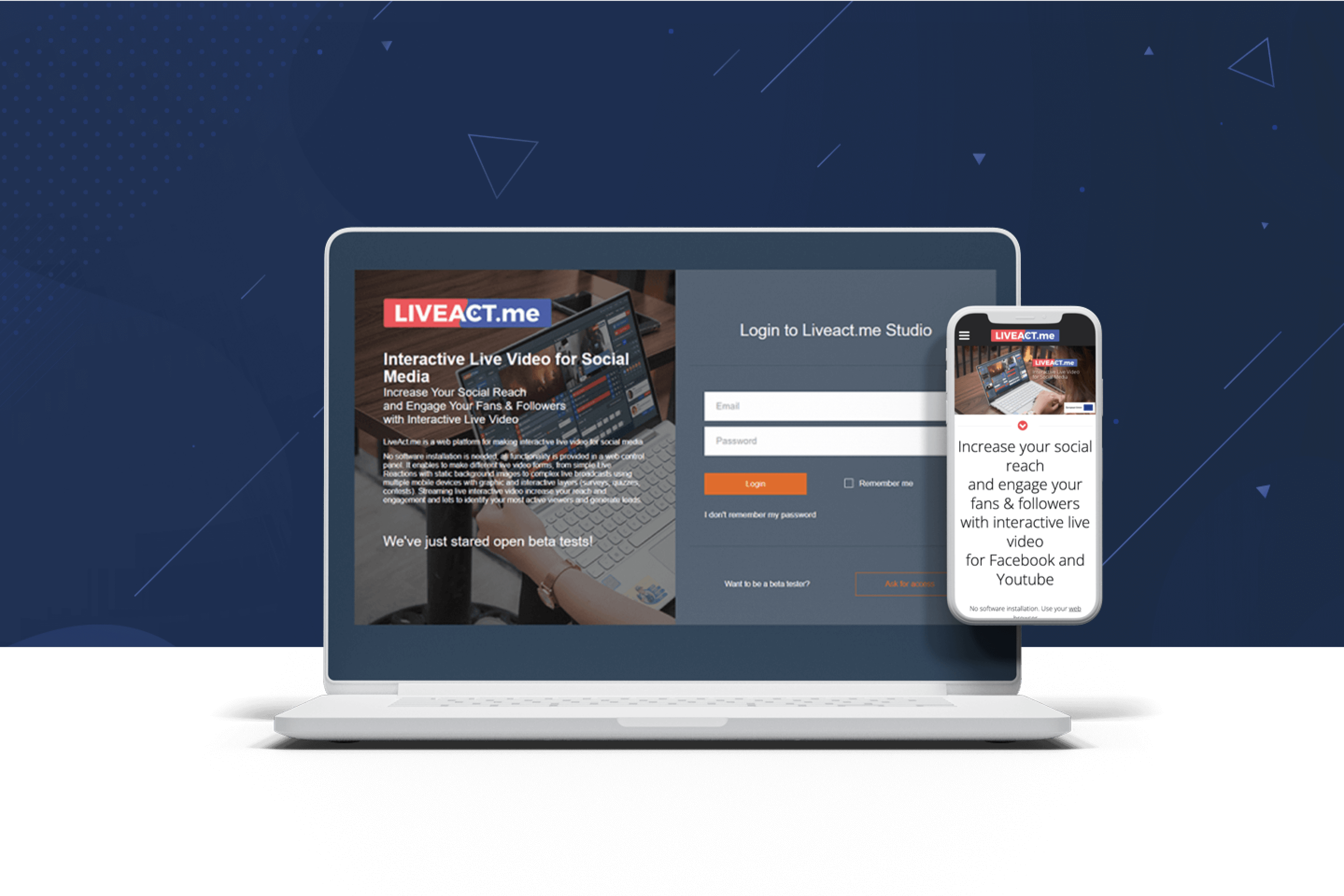 Liveact.me Social Media Live Streaming