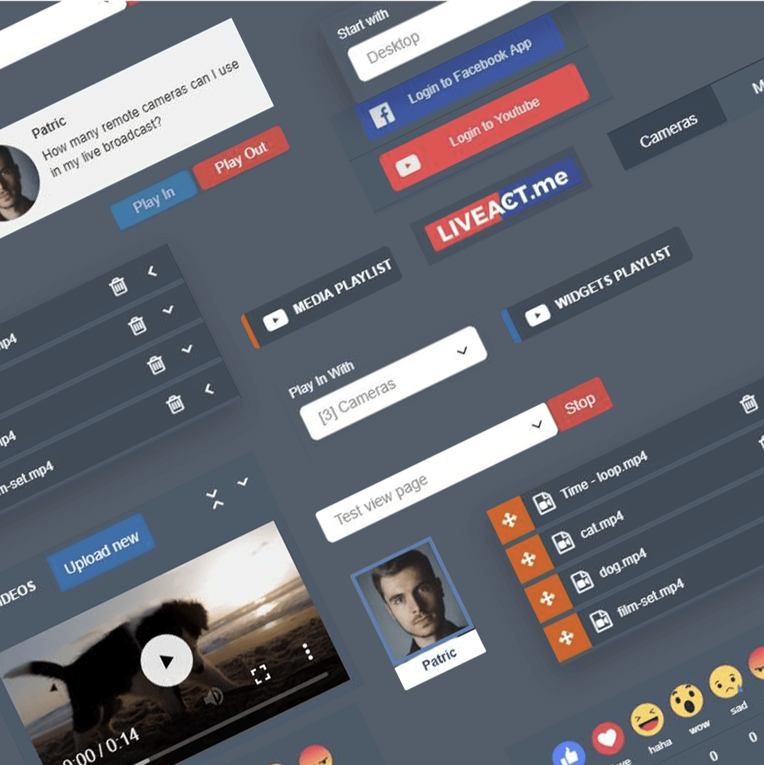 Liveact.me Social Media Live Streaming