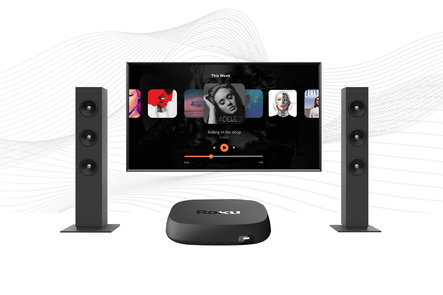 Music app on Roku TV